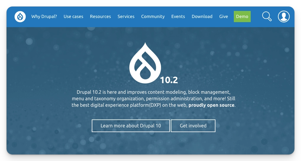 contoh cms drupal