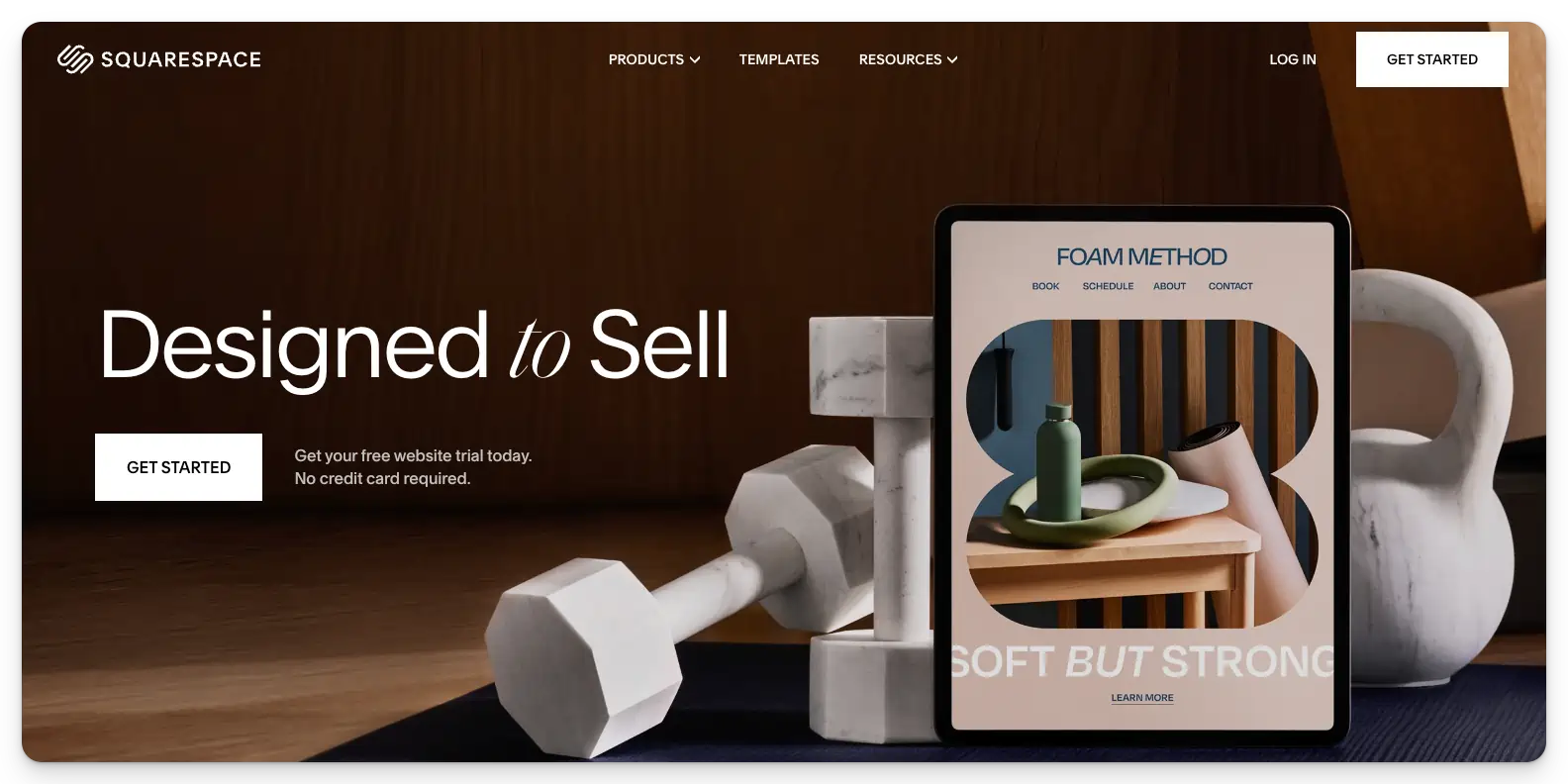 contoh cms squarespace