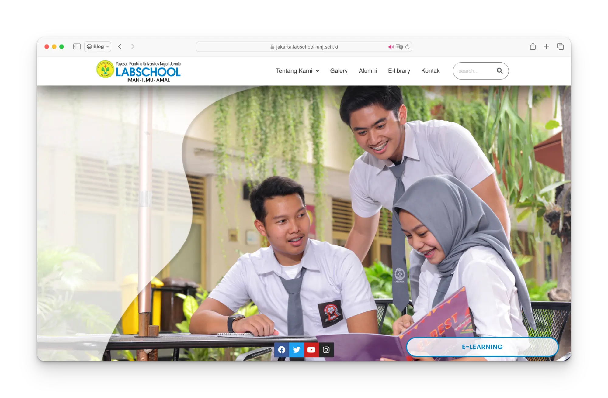 contoh website sekolah labschool