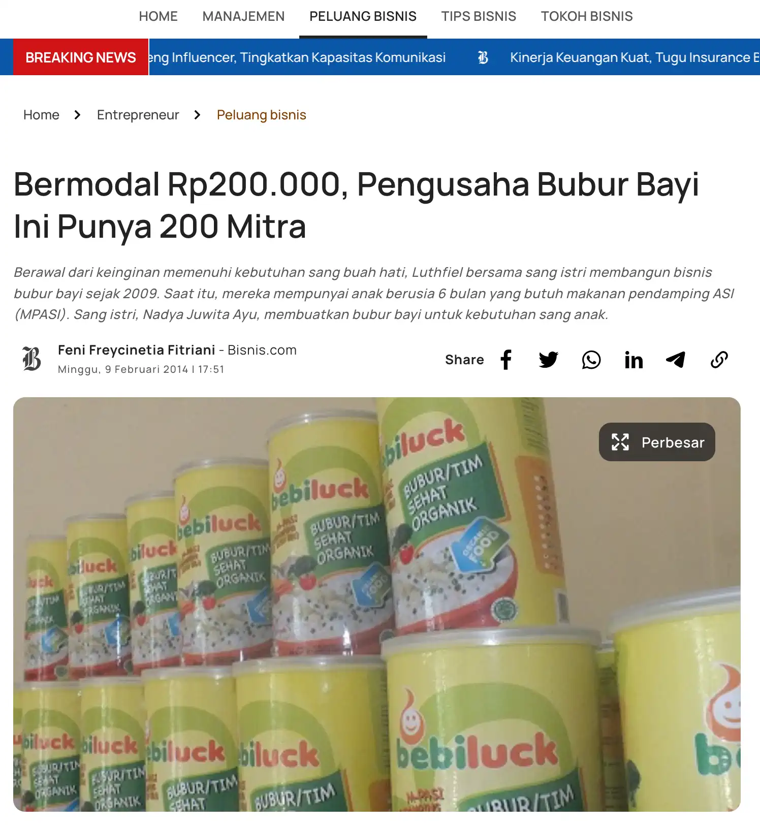 ide bisnis makanan