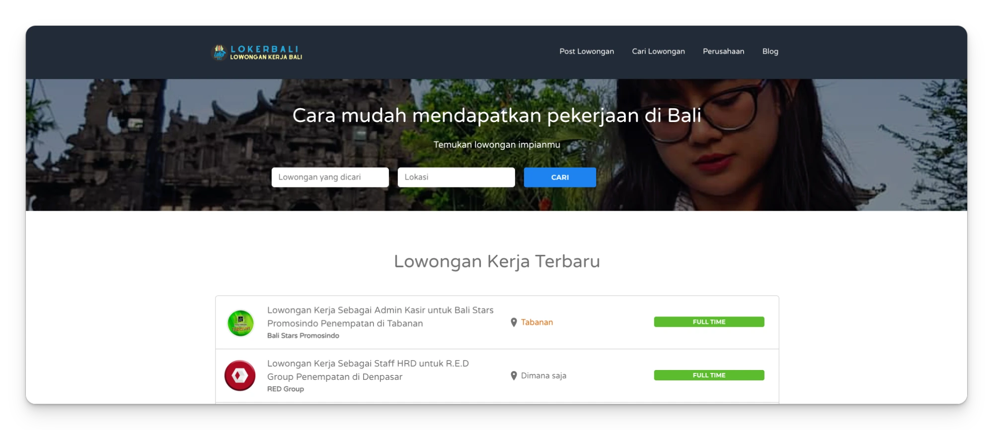 ide website lowongan kerja