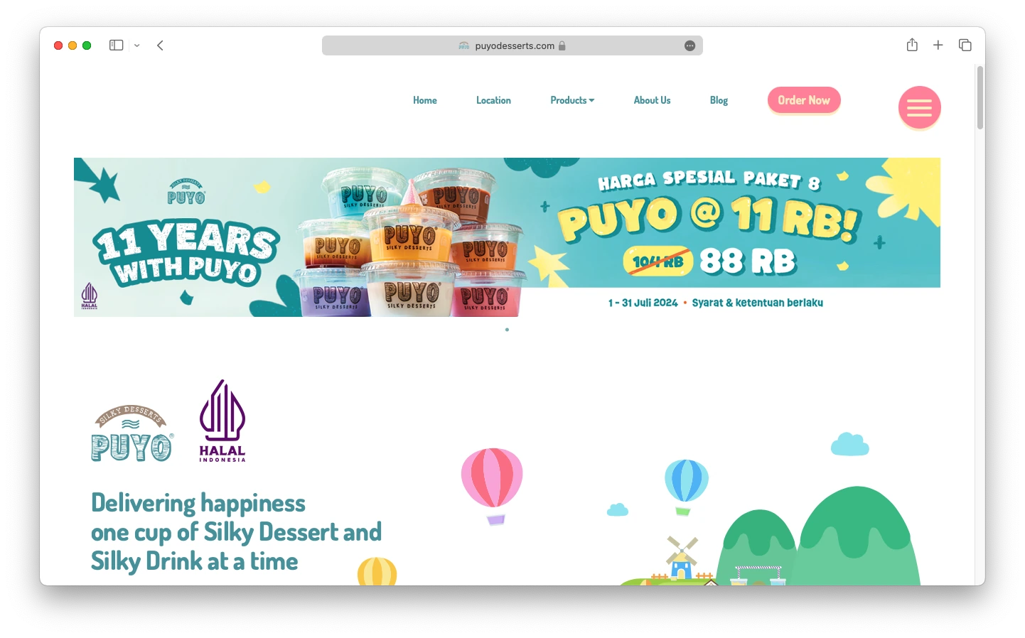 website e commerce puyodesserts